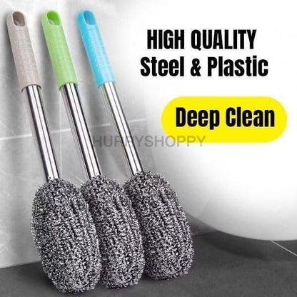 Bottle Jar Toilet Cleaner Brush Scrubber