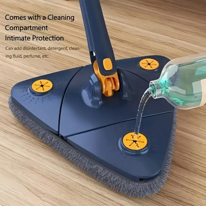 Blue Squeezing Triangle Cleaning Mop