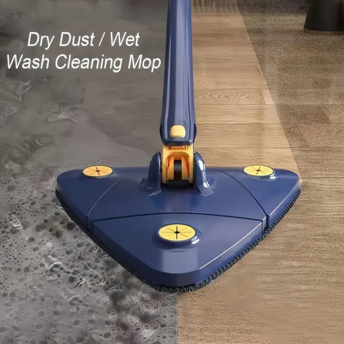 Blue Squeezing Triangle Cleaning Mop