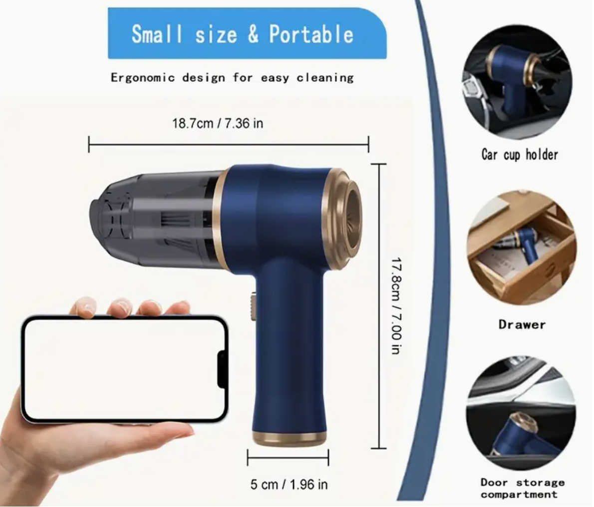 Portable Air Duster Wireless Vacuum Cleaner